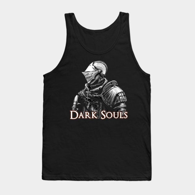 Dark Souls - Elite Knight - bw Tank Top by 666hughes